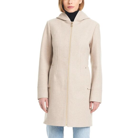 Tan , Ladies' Hooded Full-Zip ,Vince Camuto‎ - Picture 3 of 10